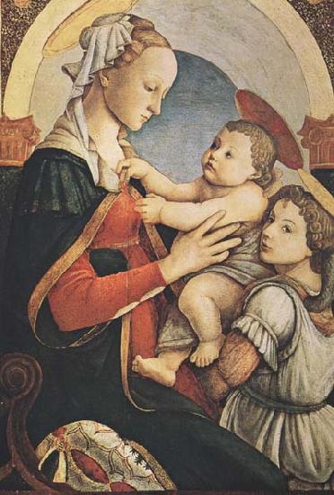 Sandro Botticelli Madonna with Child and an Angel Germany oil painting art